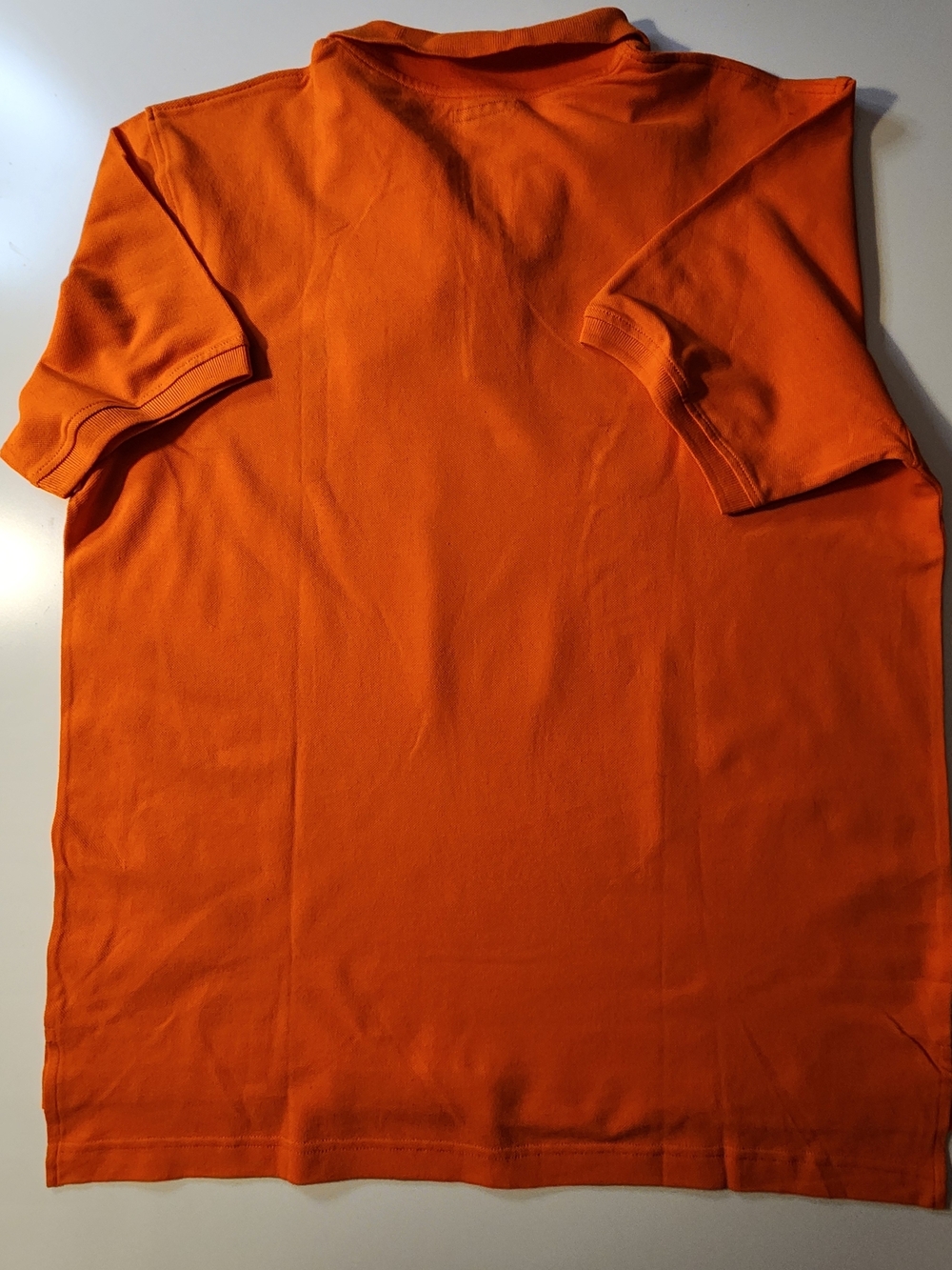 U.S. Polo Assn. Orange Polo with Navy Logo - Picture 4 of 4